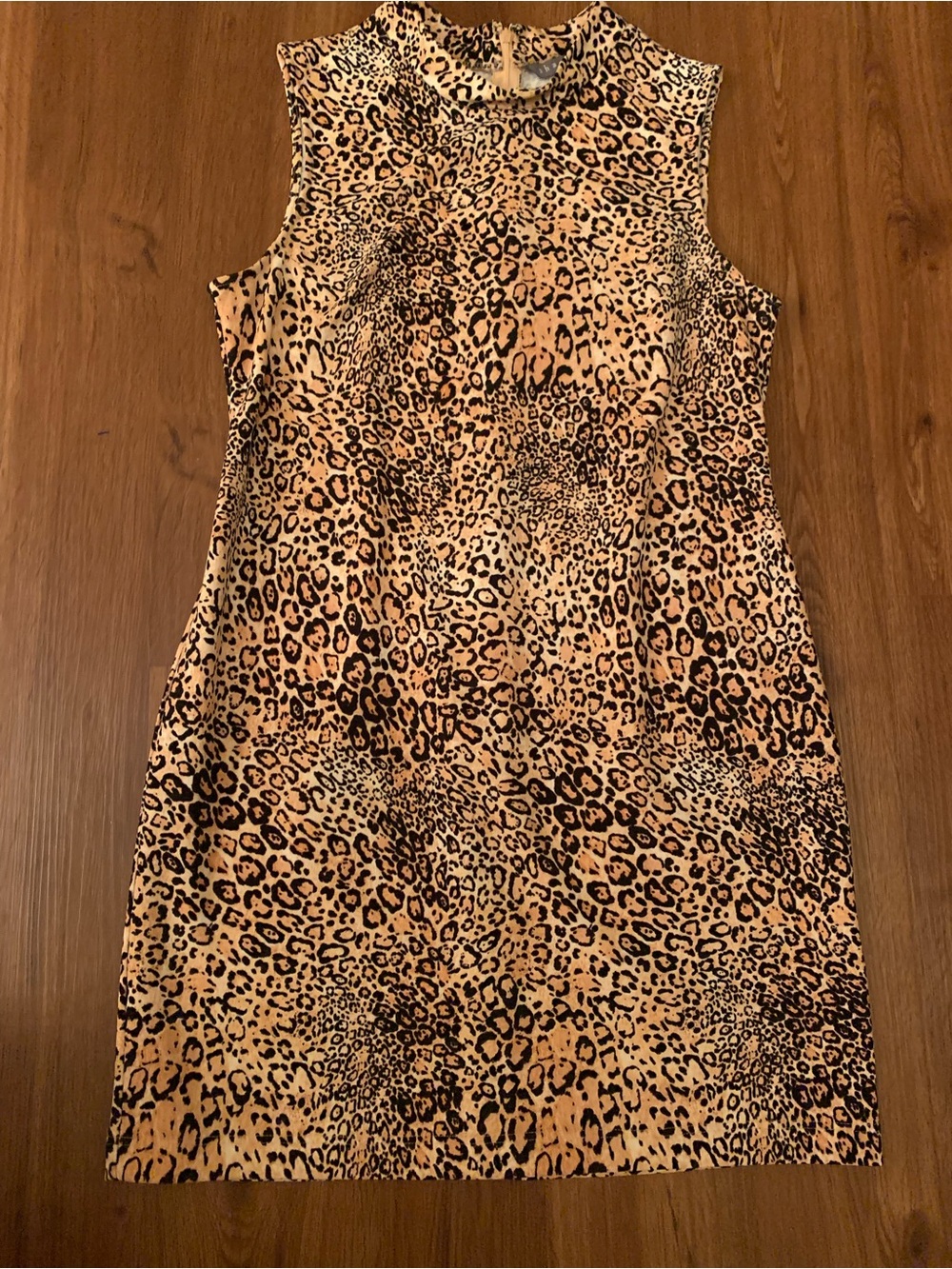 Sharagano Women's Animal Mock Neck Dress